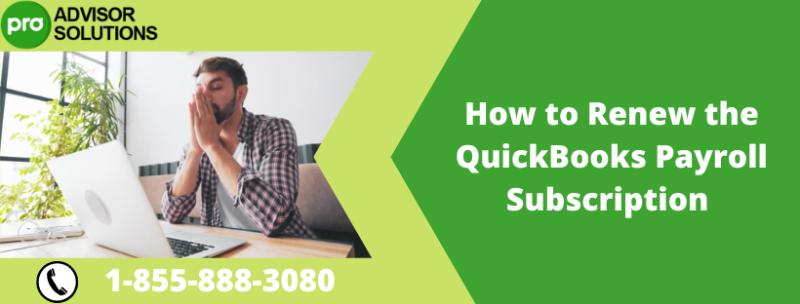 How to Renew the QuickBooks Payroll Subscription