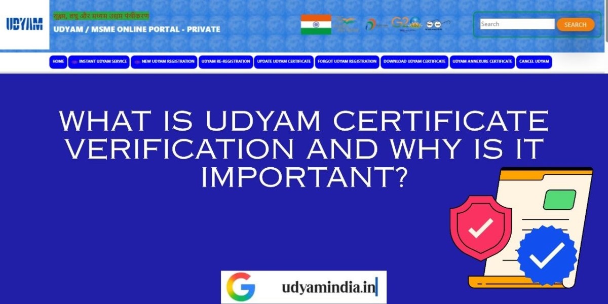 What is Udyam Certificate Verification and Why is it Important?